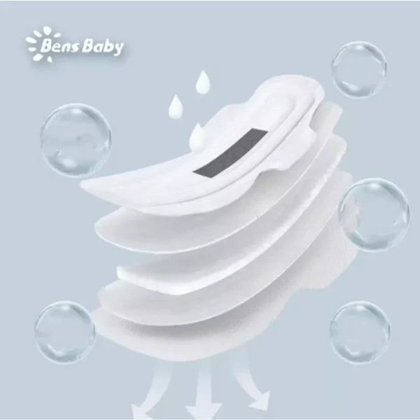 Băng Vệ Sinh Ban Ngày (10 Miếng 24,5cm) Mềm Mại Siêu Thấm Hút Thoáng Khí, Than Tre Kháng Khuẩn - Hình ảnh 3