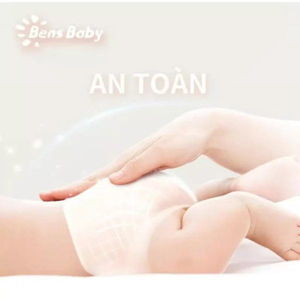 Gói 50 Miếng Bỉm Tã Quần Bens Baby Cho Bé Đa Kích Cỡ M, L, XL, XXL Siêu Mỏng Thấm Hút Thoáng Mát - Hình ảnh 5