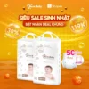 Gói 50 Miếng Bỉm Tã Quần Bens Baby Cho Bé Đa Kích Cỡ M, L, XL, XXL Siêu Mỏng Thấm Hút Thoáng Mát